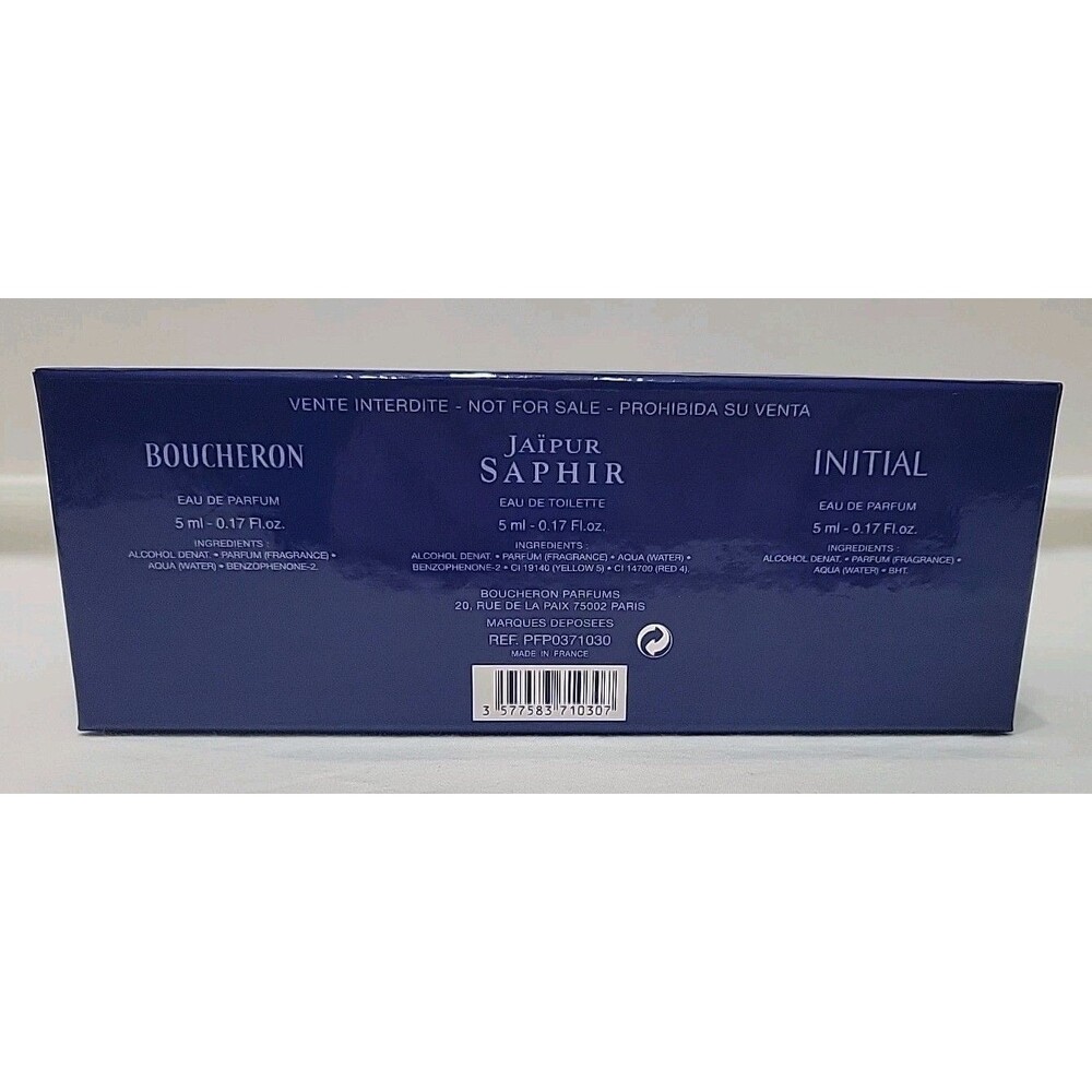 Vintage Boucheron Paris Jeweler Perfume Collection 3 pc. Miniatures NIB RARE - Picture 9 of 9